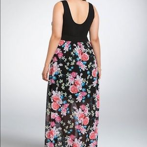 Torrid chiffon maxi dress